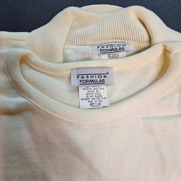 Vintage Fashion Formulas Cream Shirt Set - Picture 6 of 7